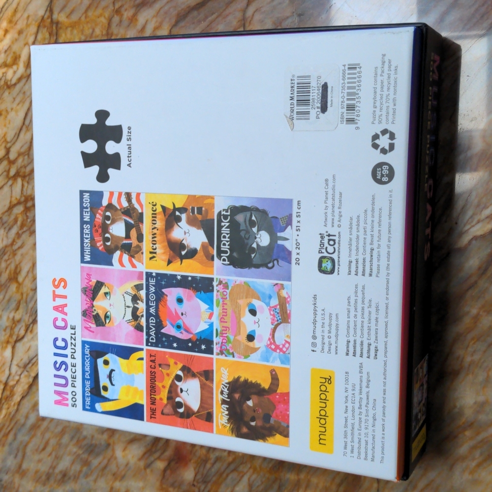 Music Cats Jigsaw Puzzle NEW - Picture 2 of 3
